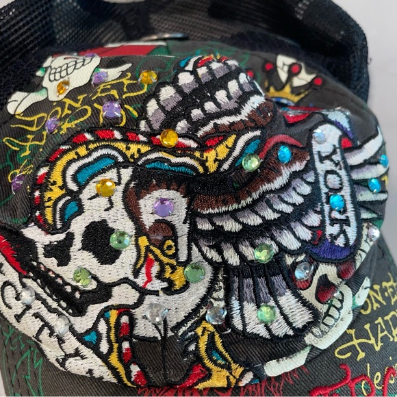 Ed Hardy Rhinestone Cap - Picture 2 of 4